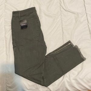 Forever 21 8th of LA jeans with zippers on bottom